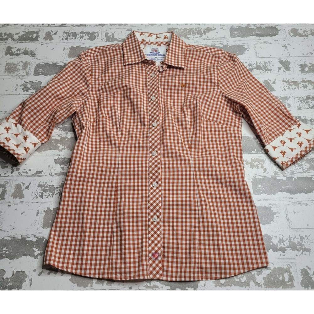 Thomas Dean Collegiate‎ University of Texas Longhorns UT Button Down Women's Med
